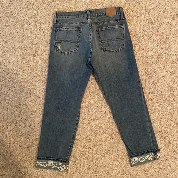 Lucky Brand Sweet Crop Jeans W/ Cuff Embroidery - Picture 6 of 6